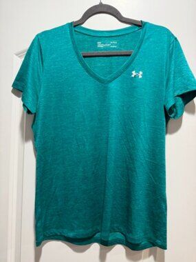 Women's Under Armour UA Tech V-Neck Short Sleeve Tee LARGE